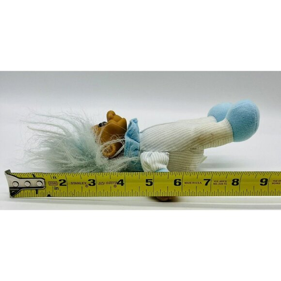 Russ Soft Body Easter Bunny Troll Ears Blue Stripes 9 inch Rabbit - Picture 5 of 6